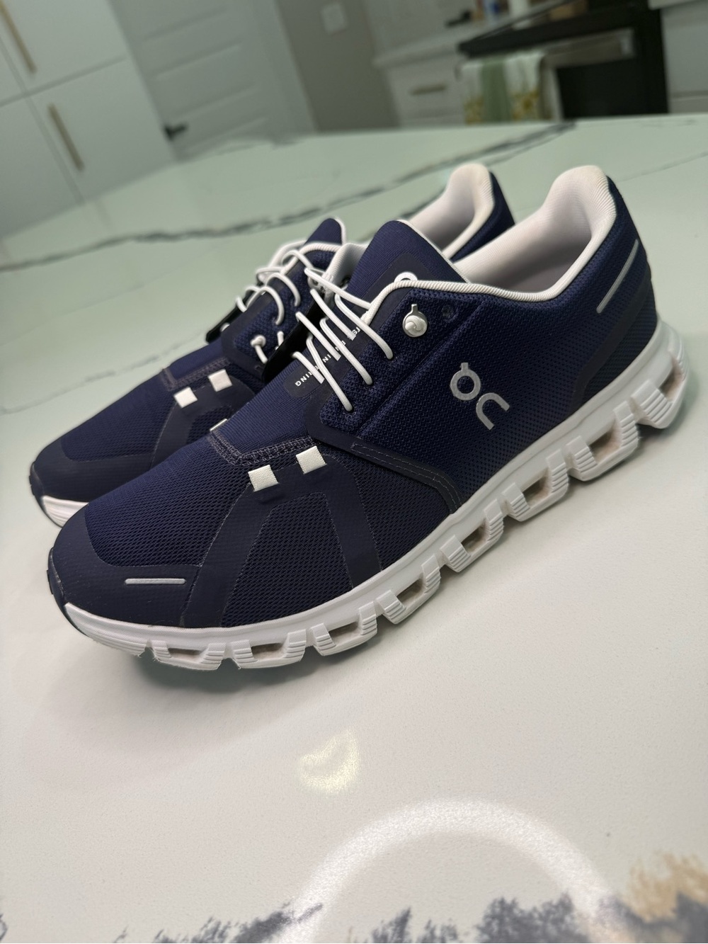 On Running Cloud 6 Midnight White Navy Blue Men's Size 10 Sneaker 3MF10070692